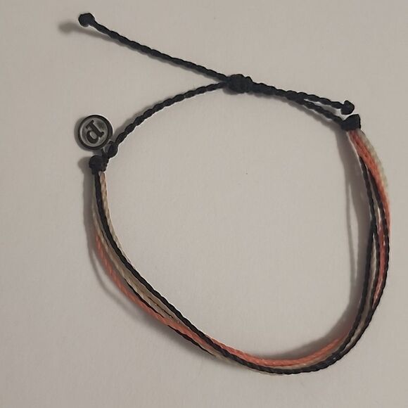 Pura Vida Jewelry - Pura Vida Bracelet Multi Strand Slider Black Pink White